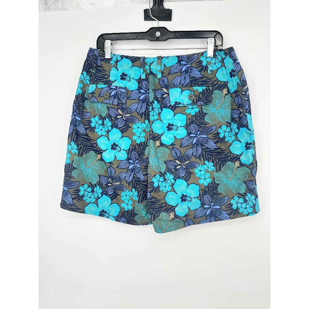 Studio Works Womens 14 Shorts Tropical Resort Floral Cruise‎ Vacation Travel 7" - Picture 4 of 8